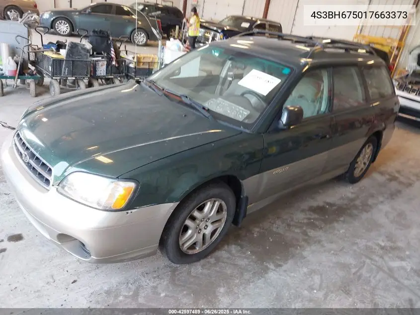 2001 Subaru Outback VIN: 4S3BH675017663373 Lot: 42597489