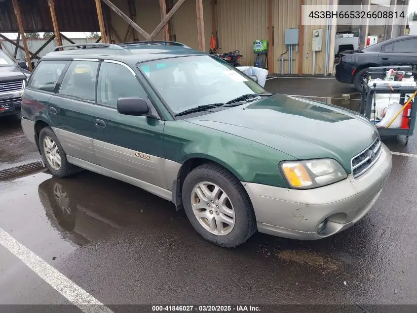 2002 Subaru Outback VIN: 4S3BH665326608814 Lot: 41846027