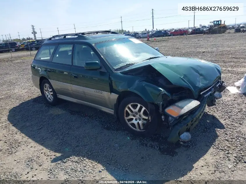 2002 Subaru Outback Limited VIN: 4S3BH686X27659629 Lot: 42045299