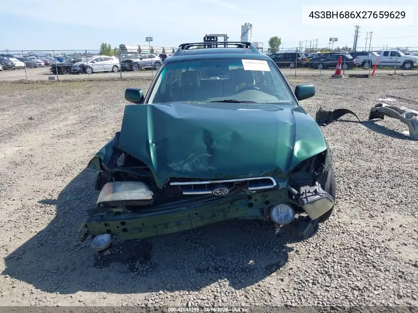 2002 Subaru Outback Limited VIN: 4S3BH686X27659629 Lot: 42045299