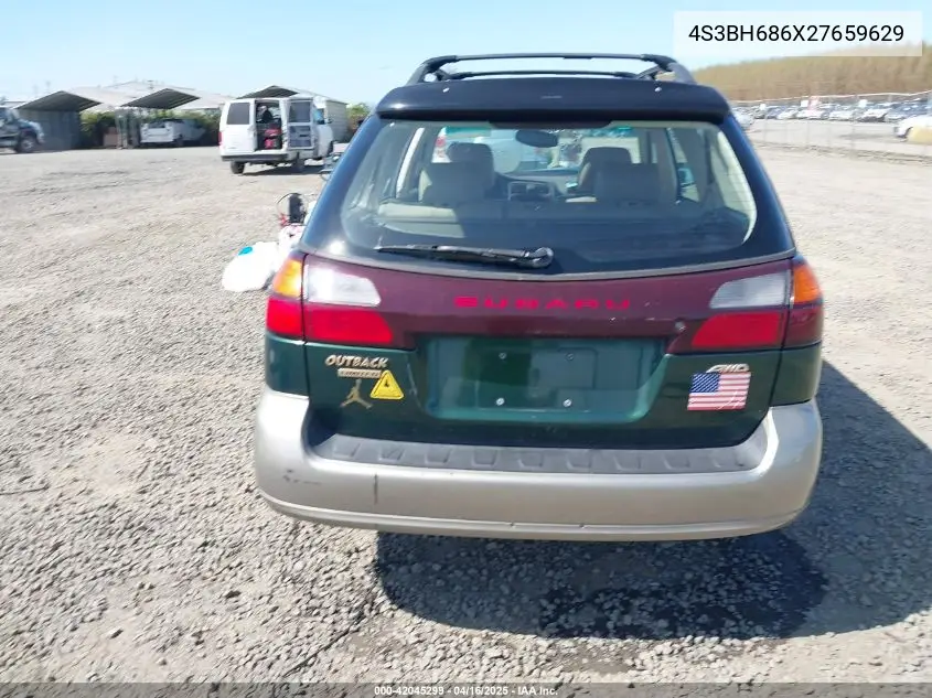 2002 Subaru Outback Limited VIN: 4S3BH686X27659629 Lot: 42045299