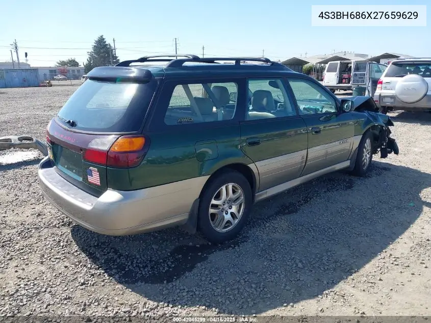2002 Subaru Outback Limited VIN: 4S3BH686X27659629 Lot: 42045299