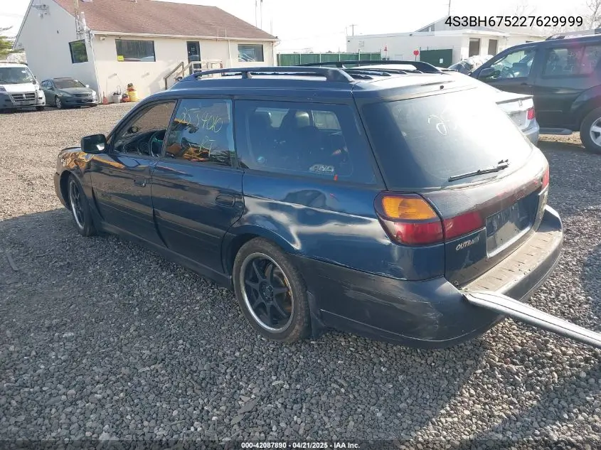 2002 Subaru Outback VIN: 4S3BH675227629999 Lot: 42087890