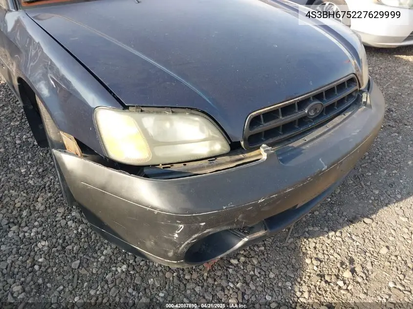 2002 Subaru Outback VIN: 4S3BH675227629999 Lot: 42087890