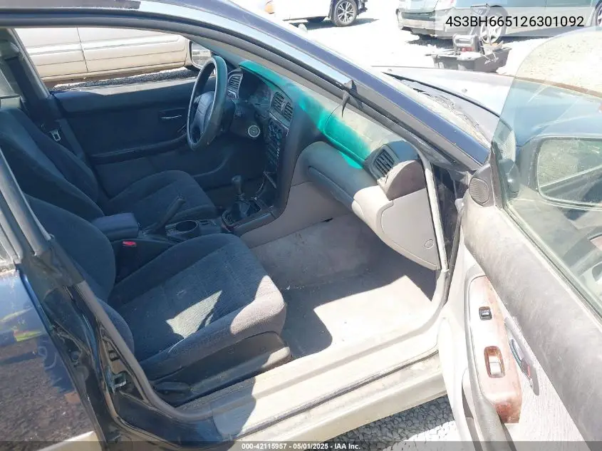 2002 Subaru Outback VIN: 4S3BH665126301092 Lot: 42115957