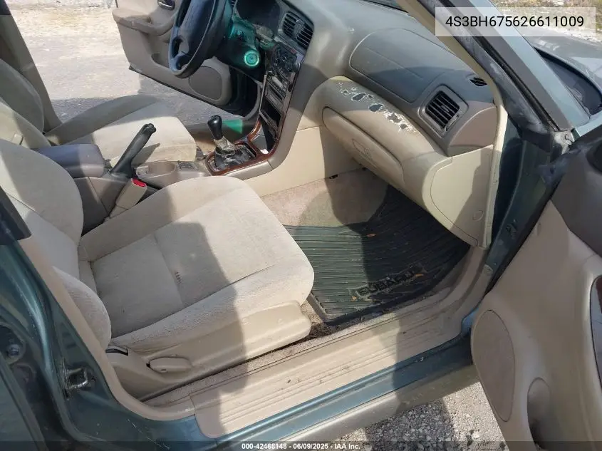 2002 Subaru Outback VIN: 4S3BH675626611009 Lot: 42468148