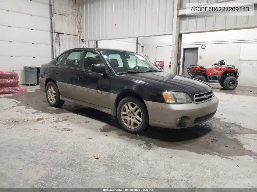 2002 Subaru Outback Limited VIN: 4S3BE686227209143 Lot: 42473663