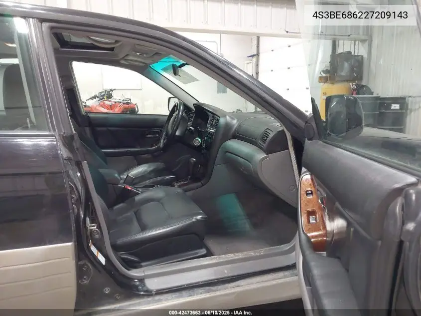 2002 Subaru Outback Limited VIN: 4S3BE686227209143 Lot: 42473663