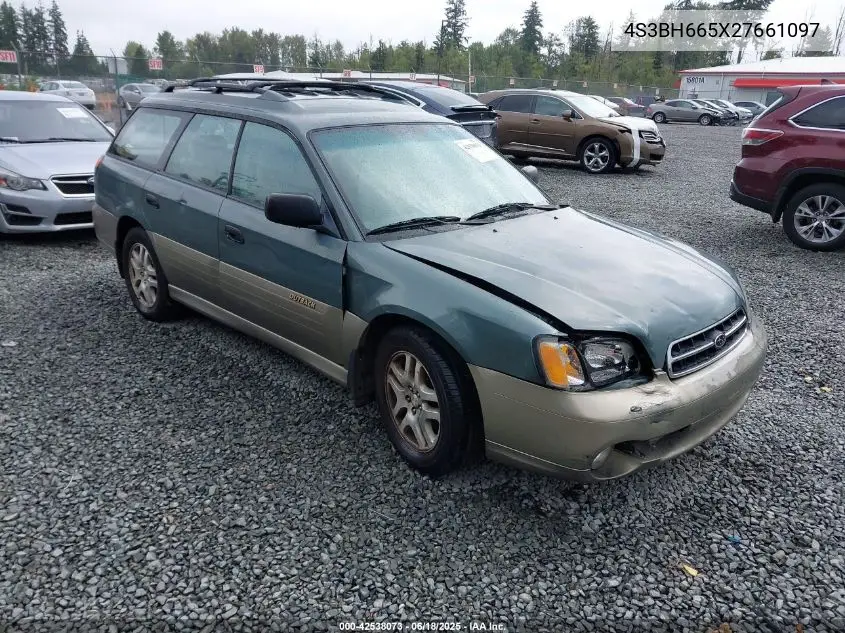2002 Subaru Outback VIN: 4S3BH665X27661097 Lot: 42538073