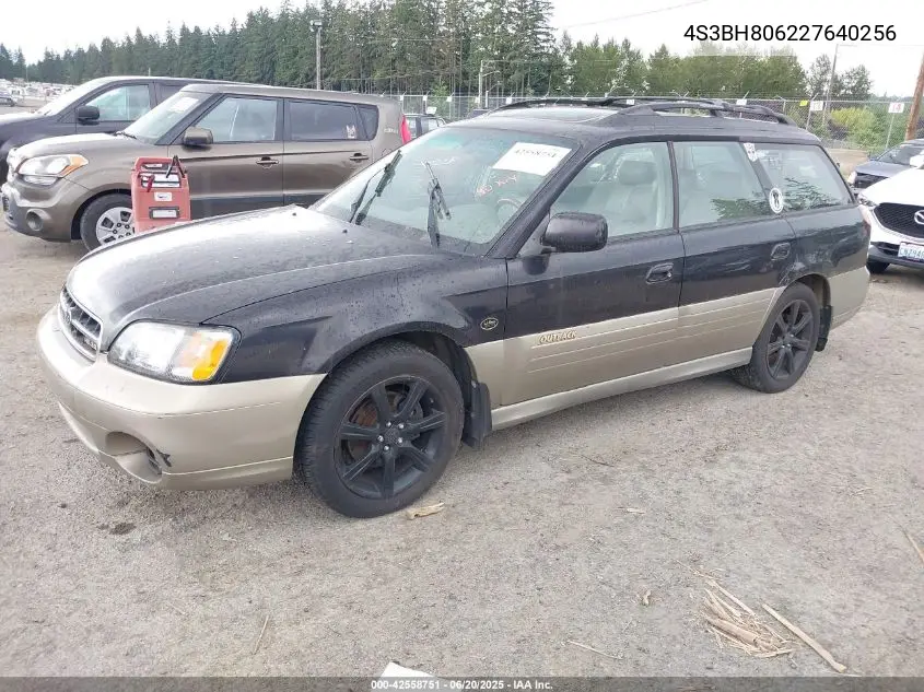 2002 Subaru Outback H6-3.0 L.l. Bean Edition VIN: 4S3BH806227640256 Lot: 42558751