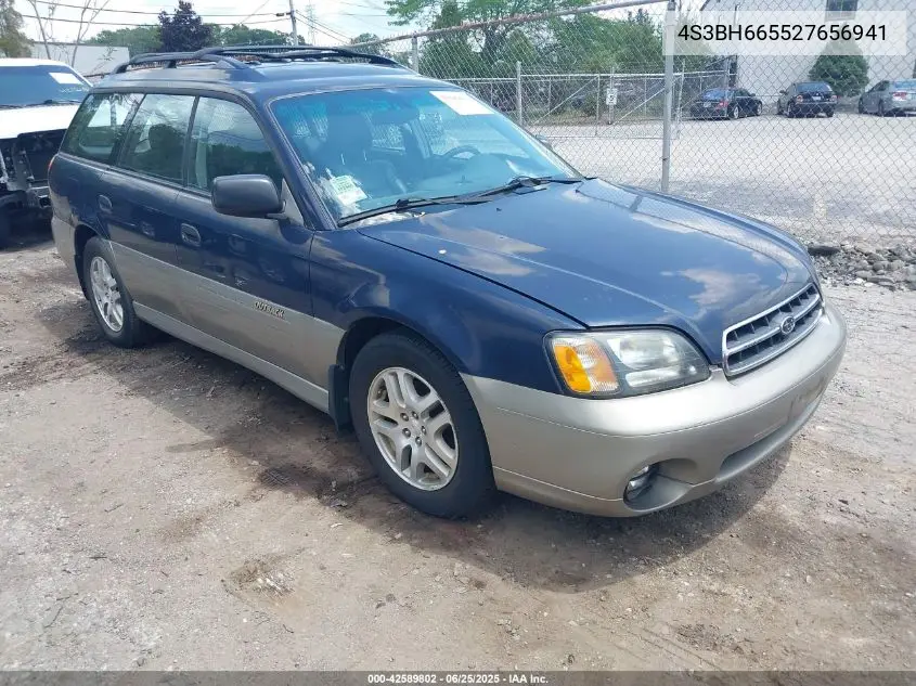 2002 Subaru Outback VIN: 4S3BH665527656941 Lot: 42589802