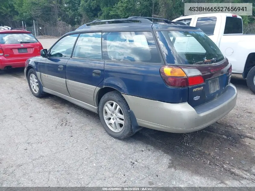 2002 Subaru Outback VIN: 4S3BH665527656941 Lot: 42589802