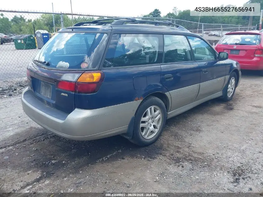 2002 Subaru Outback VIN: 4S3BH665527656941 Lot: 42589802
