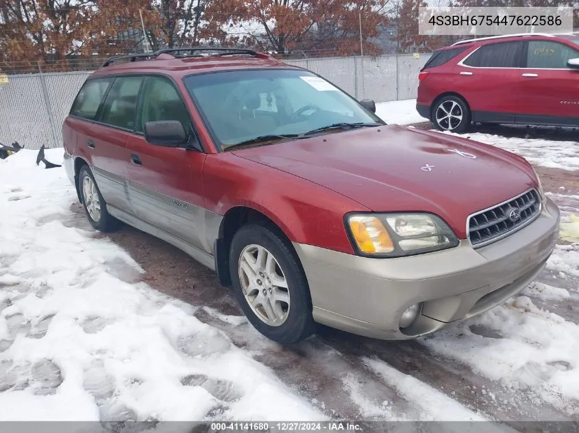 2004 Subaru Outback VIN: 4S3BH675447622586 Lot: 41141680