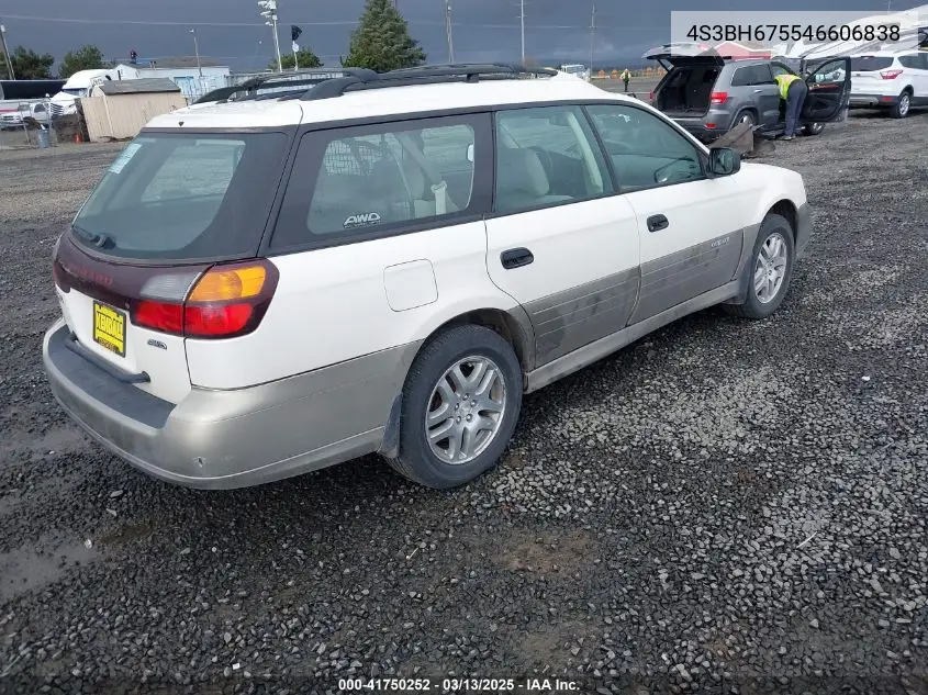 2004 Subaru Outback VIN: 4S3BH675546606838 Lot: 41750252