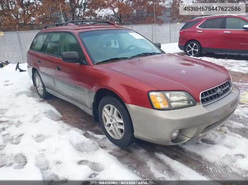 2004 Subaru Outback VIN: 4S3BH675447622586 Lot: 42534901