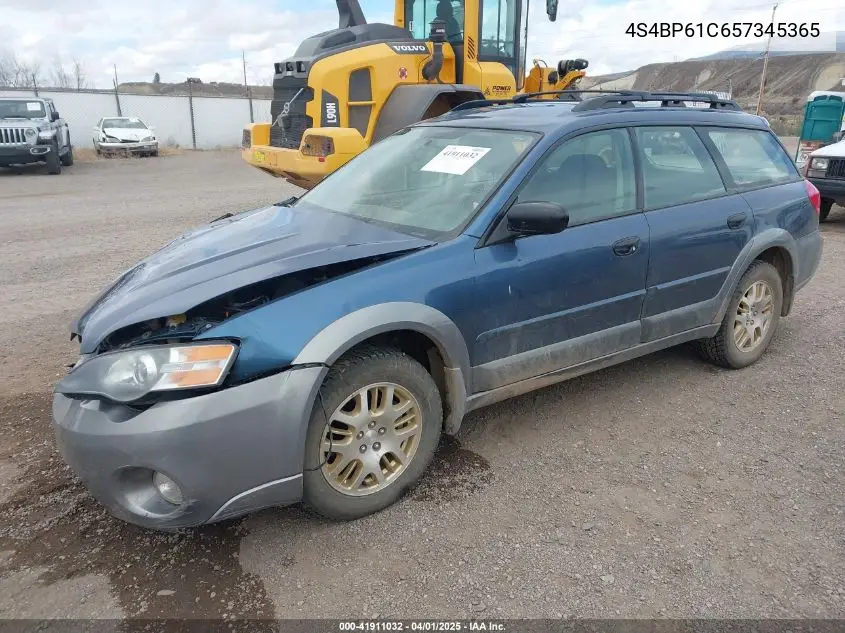 2005 Subaru Outback 2.5I VIN: 4S4BP61C657345365 Lot: 41911032