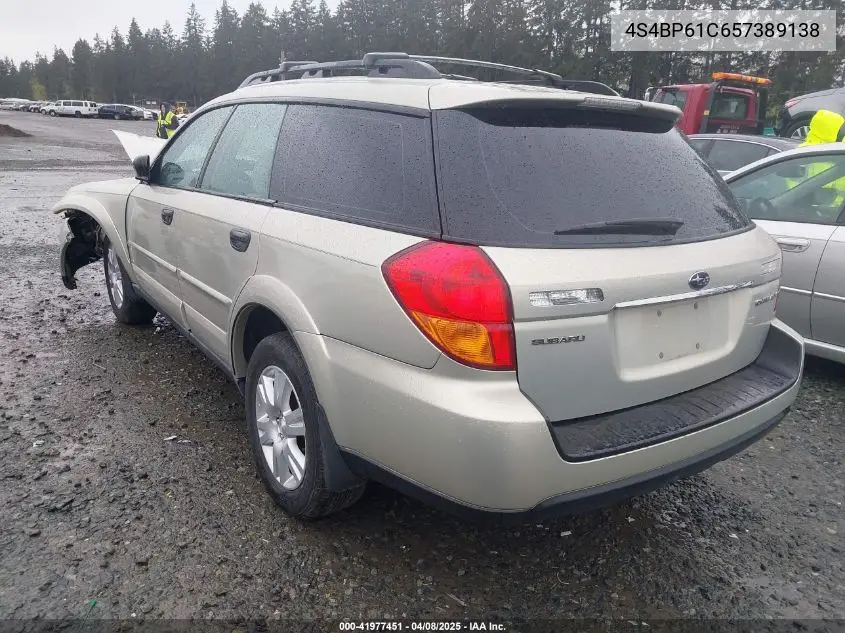 2005 Subaru Outback 2.5I VIN: 4S4BP61C657389138 Lot: 41977451