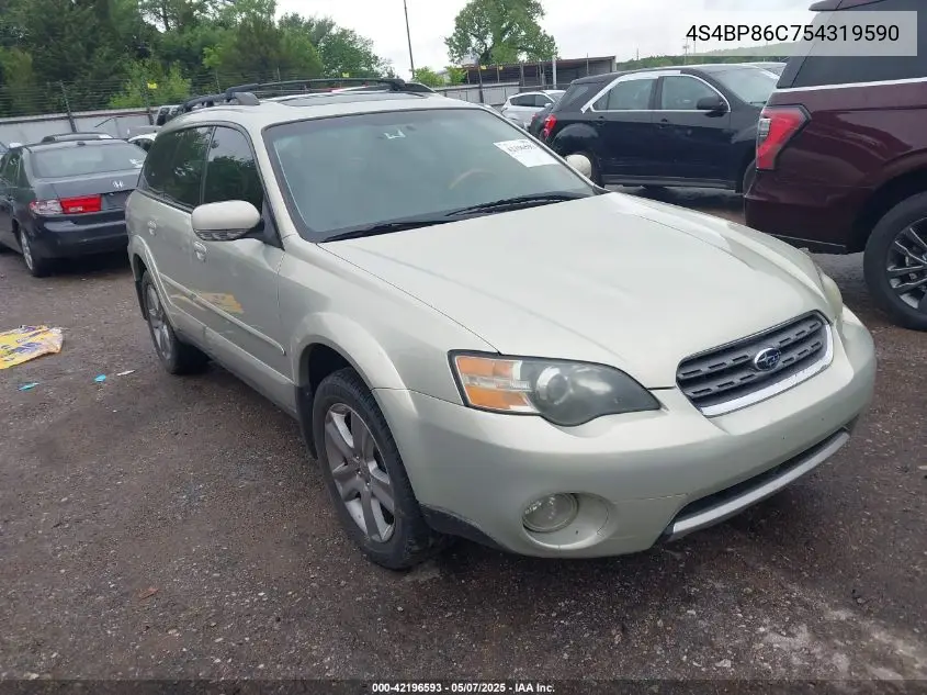 2005 Subaru Outback 3.0R L.l. Bean Edition VIN: 4S4BP86C754319590 Lot: 42196593