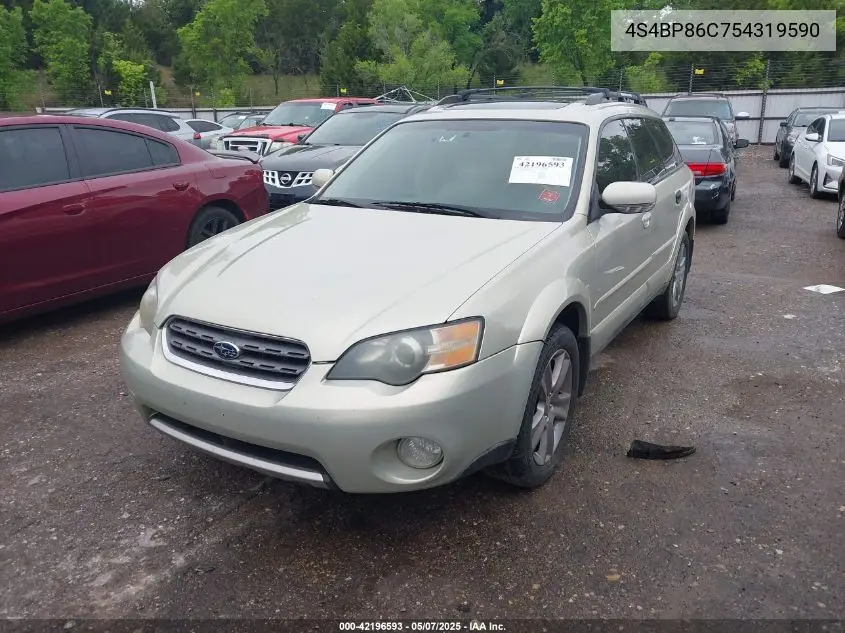 2005 Subaru Outback 3.0R L.l. Bean Edition VIN: 4S4BP86C754319590 Lot: 42196593
