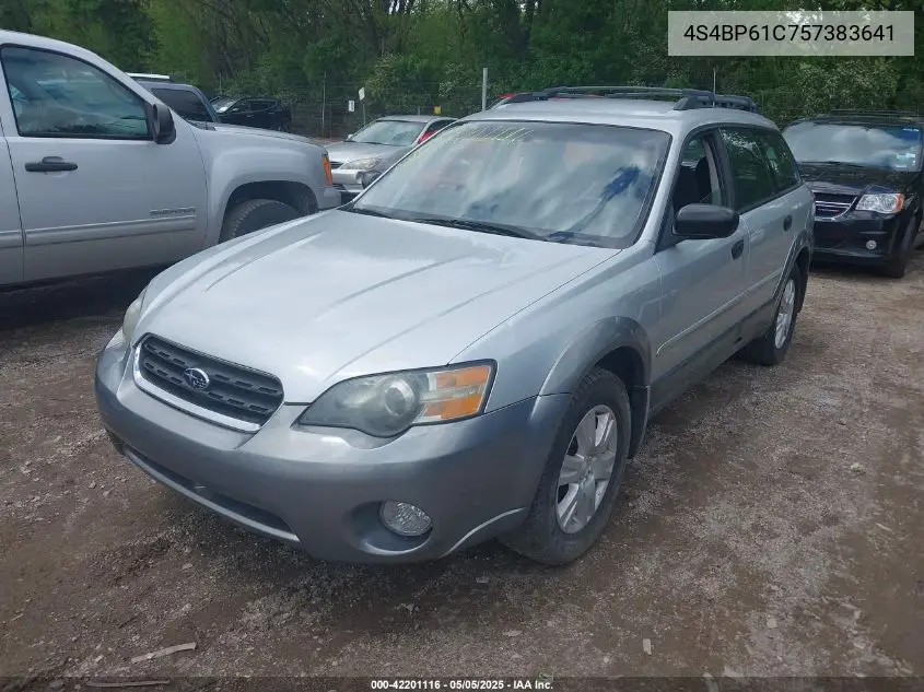 2005 Subaru Outback 2.5I VIN: 4S4BP61C757383641 Lot: 42201116