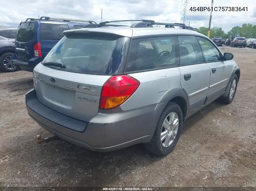2005 Subaru Outback 2.5I VIN: 4S4BP61C757383641 Lot: 42201116