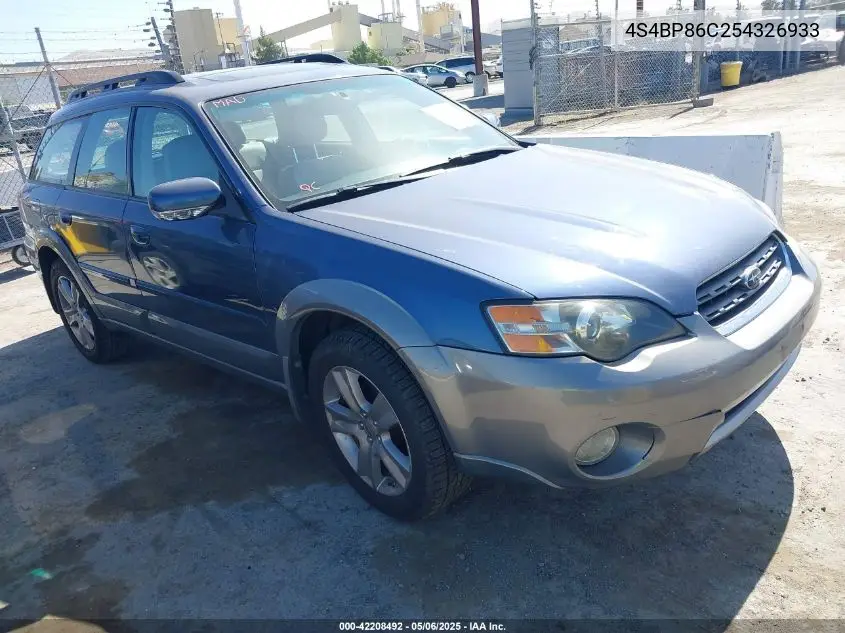 2005 Subaru Outback 3.0R L.l. Bean Edition VIN: 4S4BP86C254326933 Lot: 42208492