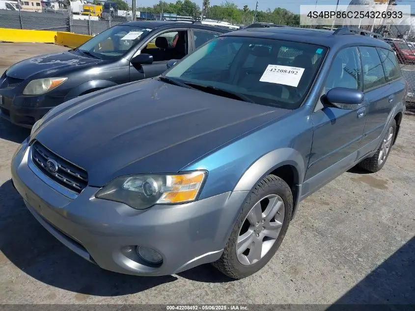 2005 Subaru Outback 3.0R L.l. Bean Edition VIN: 4S4BP86C254326933 Lot: 42208492