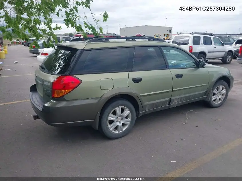 2005 Subaru Outback 2.5I VIN: 4S4BP61C257304280 Lot: 42227122