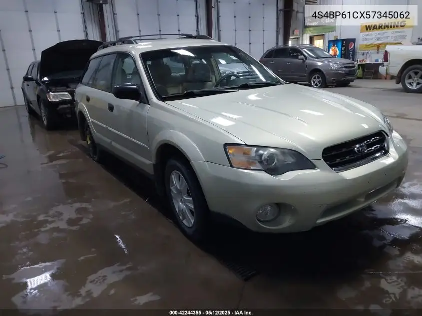 2005 Subaru Outback 2.5I VIN: 4S4BP61CX57345062 Lot: 42244355