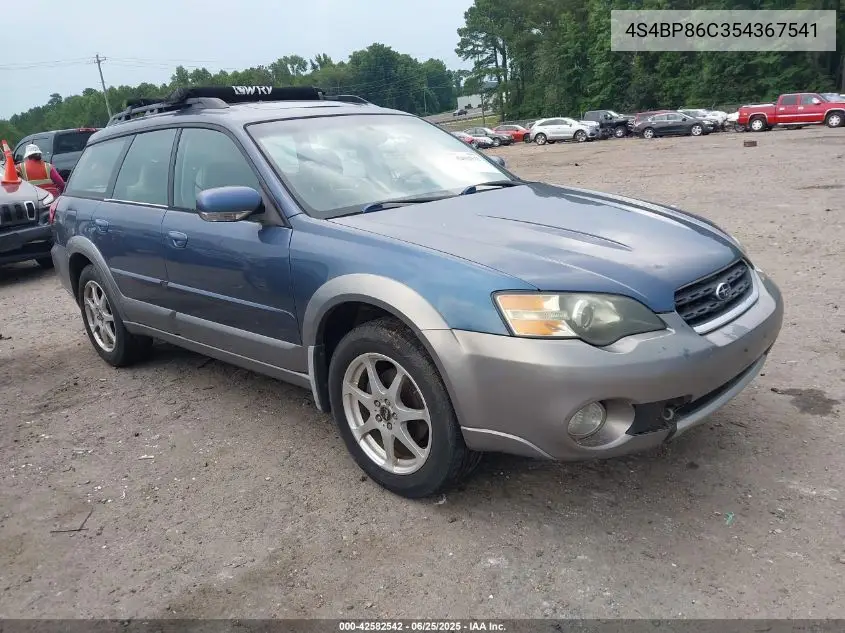 2005 Subaru Outback 3.0R L.l. Bean Edition VIN: 4S4BP86C354367541 Lot: 42582542