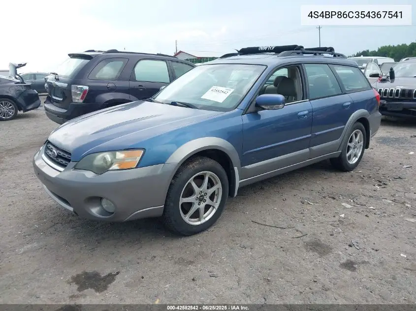 2005 Subaru Outback 3.0R L.l. Bean Edition VIN: 4S4BP86C354367541 Lot: 42582542