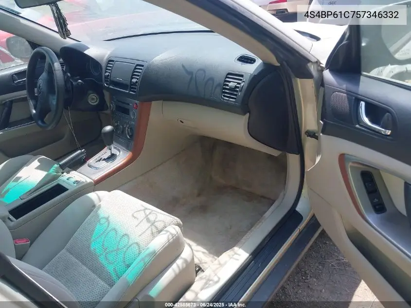 2005 Subaru Outback 2.5I VIN: 4S4BP61C757346332 Lot: 42585673