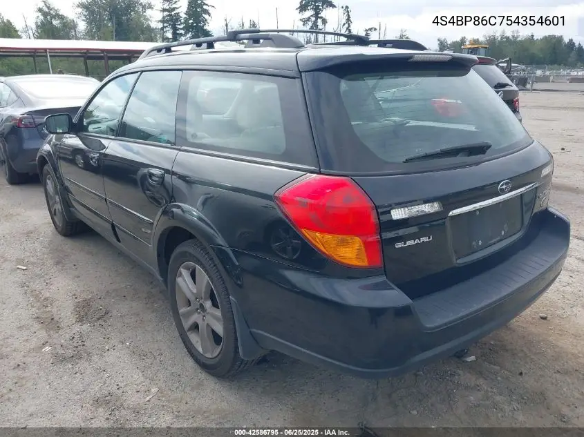 2005 Subaru Outback 3.0R L.l. Bean Edition VIN: 4S4BP86C754354601 Lot: 42586795