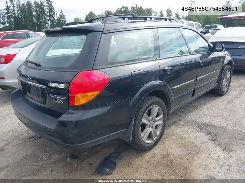 2005 Subaru Outback 3.0R L.l. Bean Edition VIN: 4S4BP86C754354601 Lot: 42586795