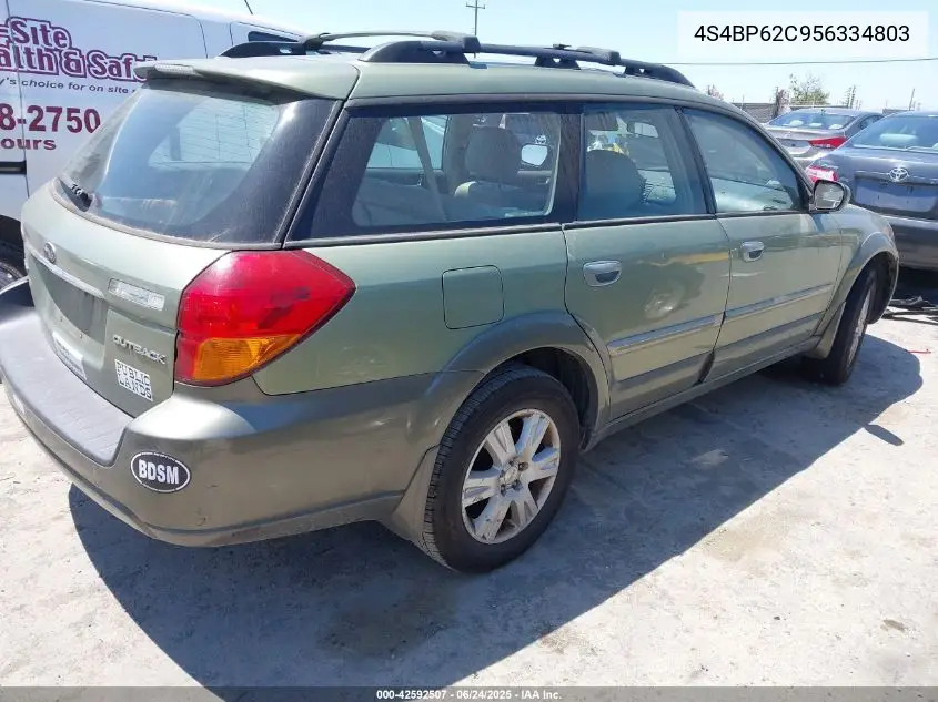 2005 Subaru Outback 2.5I Limited VIN: 4S4BP62C956334803 Lot: 42592507