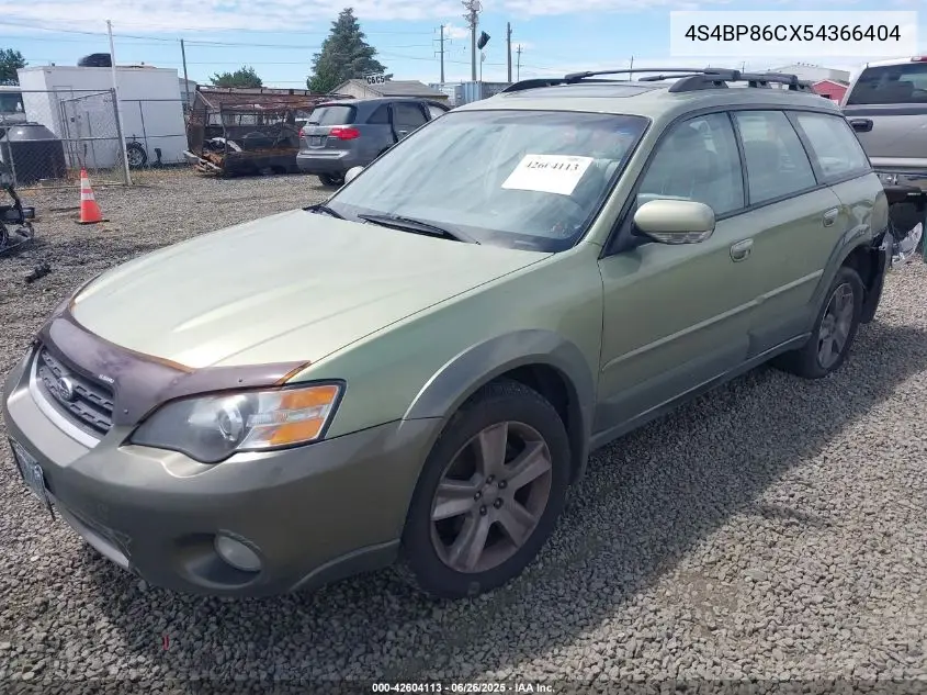 2005 Subaru Outback 3.0R L.l. Bean Edition VIN: 4S4BP86CX54366404 Lot: 42604113