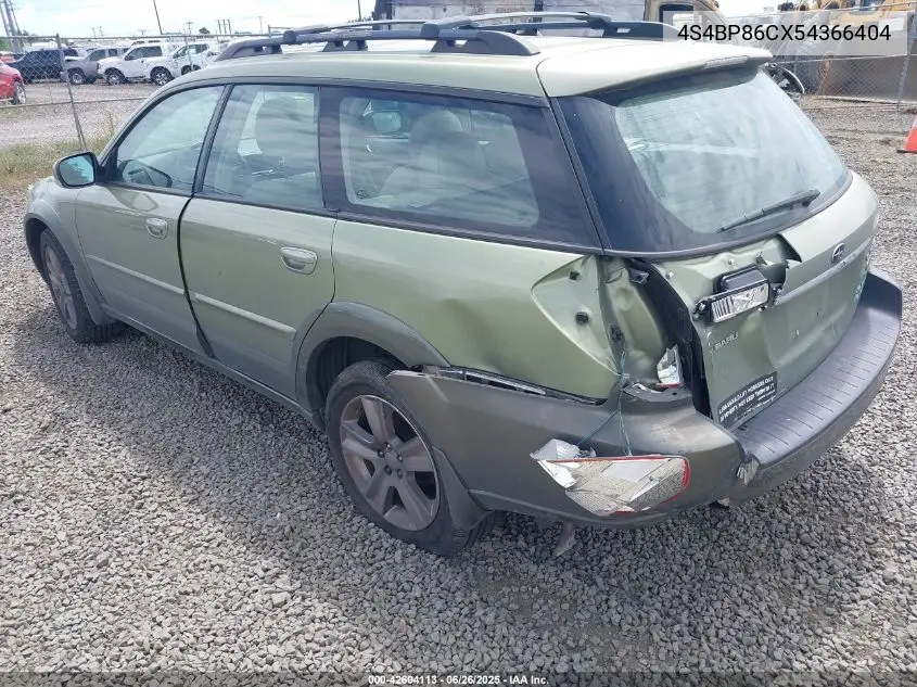 2005 Subaru Outback 3.0R L.l. Bean Edition VIN: 4S4BP86CX54366404 Lot: 42604113