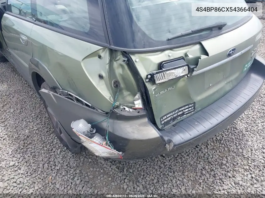 2005 Subaru Outback 3.0R L.l. Bean Edition VIN: 4S4BP86CX54366404 Lot: 42604113