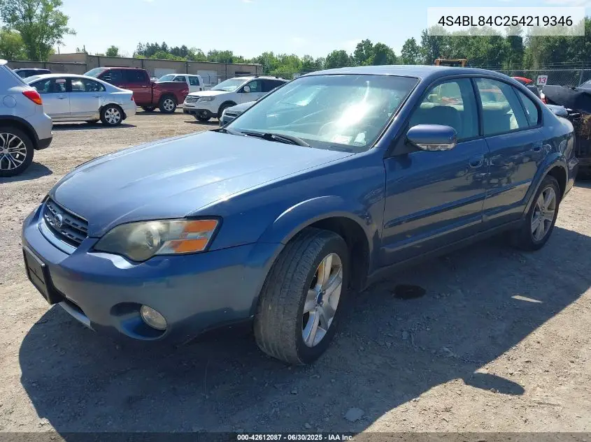 2005 Subaru Outback 3.0R VIN: 4S4BL84C254219346 Lot: 42612087