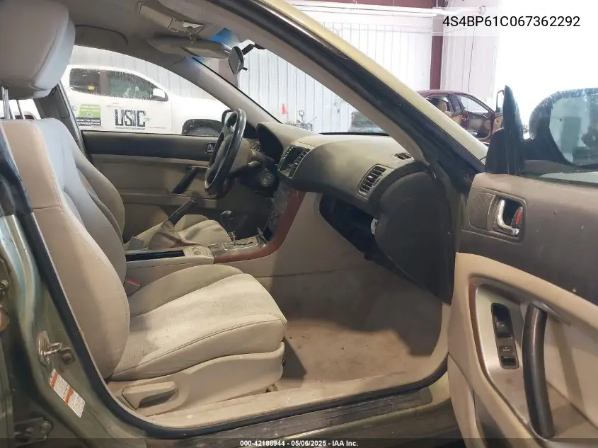 2006 Subaru Outback 2.5I VIN: 4S4BP61C067362292 Lot: 42188944