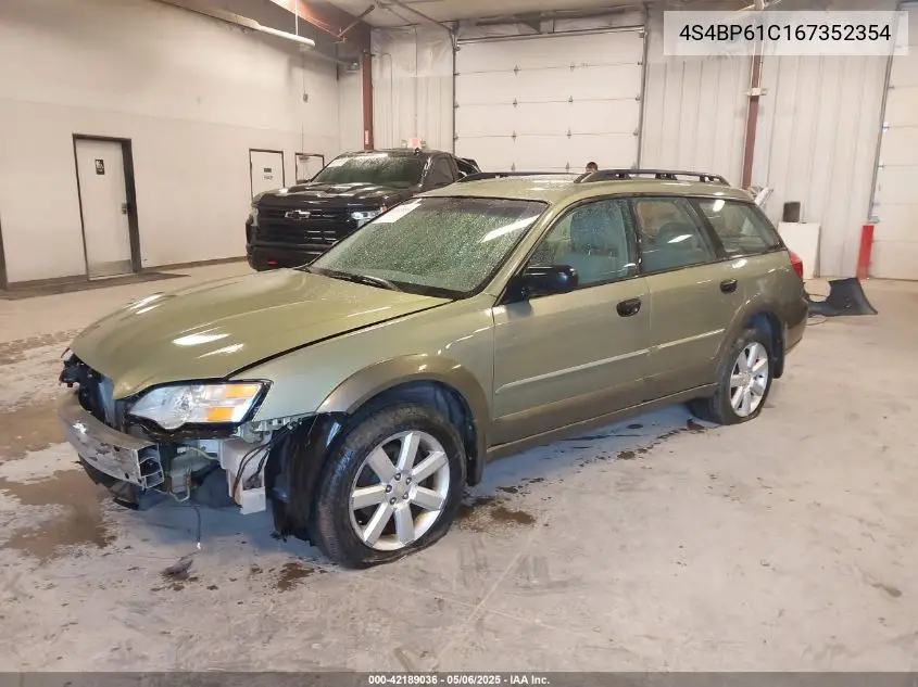2006 Subaru Outback 2.5I VIN: 4S4BP61C167352354 Lot: 42189036