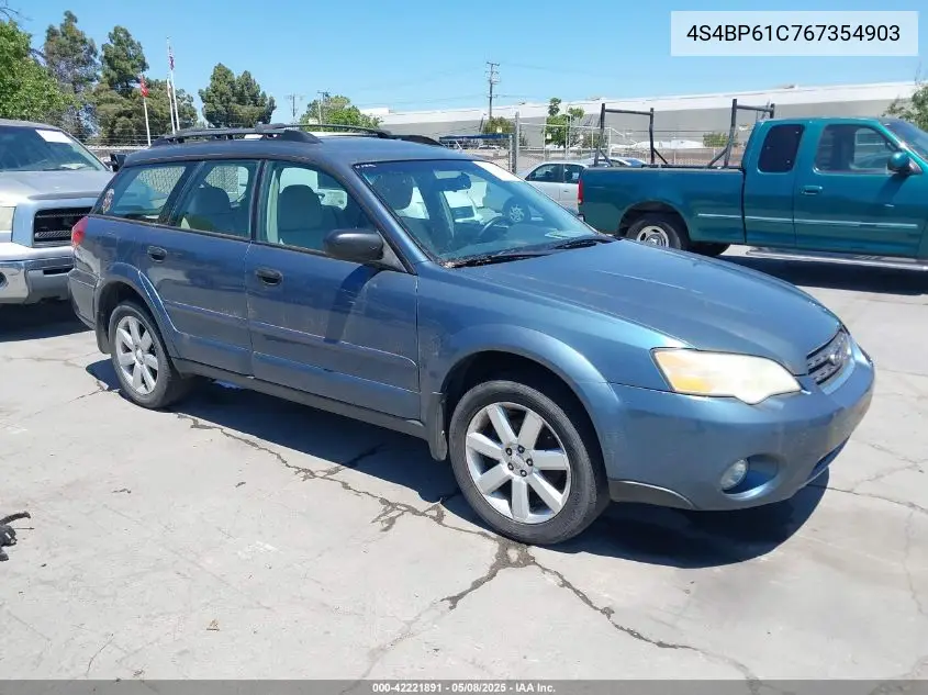 2006 Subaru Outback 2.5I VIN: 4S4BP61C767354903 Lot: 42221891
