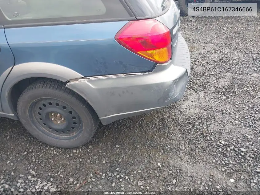 2006 Subaru Outback 2.5I VIN: 4S4BP61C167346666 Lot: 42239108