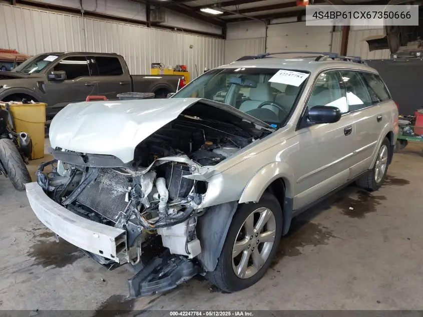 2006 Subaru Outback 2.5I VIN: 4S4BP61CX67350666 Lot: 42247784