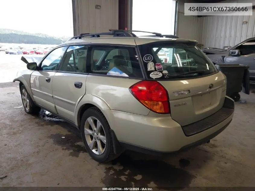 2006 Subaru Outback 2.5I VIN: 4S4BP61CX67350666 Lot: 42247784
