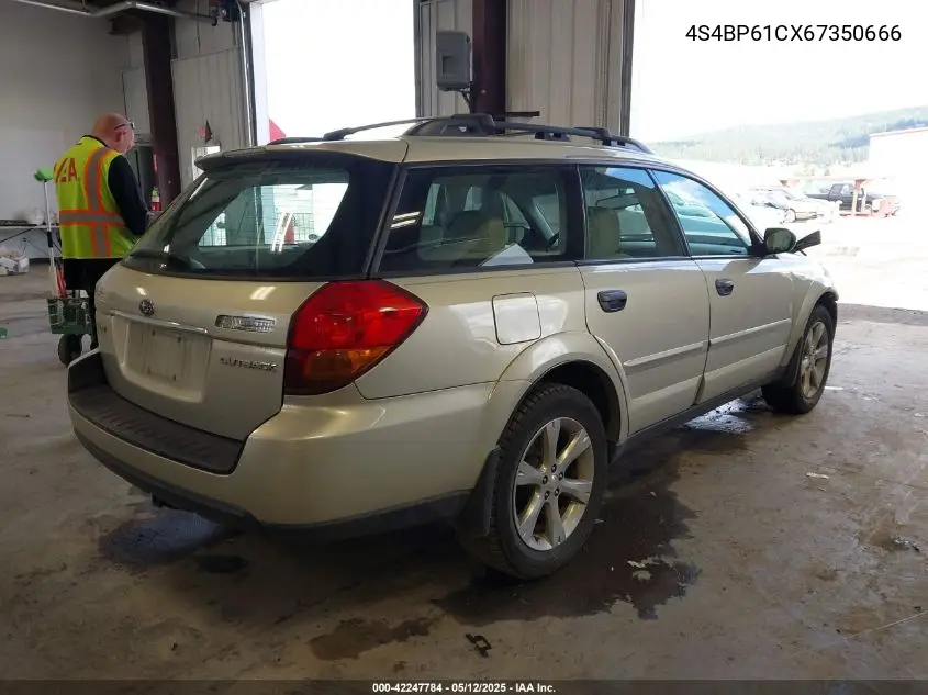 2006 Subaru Outback 2.5I VIN: 4S4BP61CX67350666 Lot: 42247784