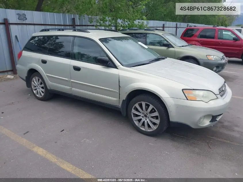 2006 Subaru Outback 2.5I VIN: 4S4BP61C867328682 Lot: 42251323