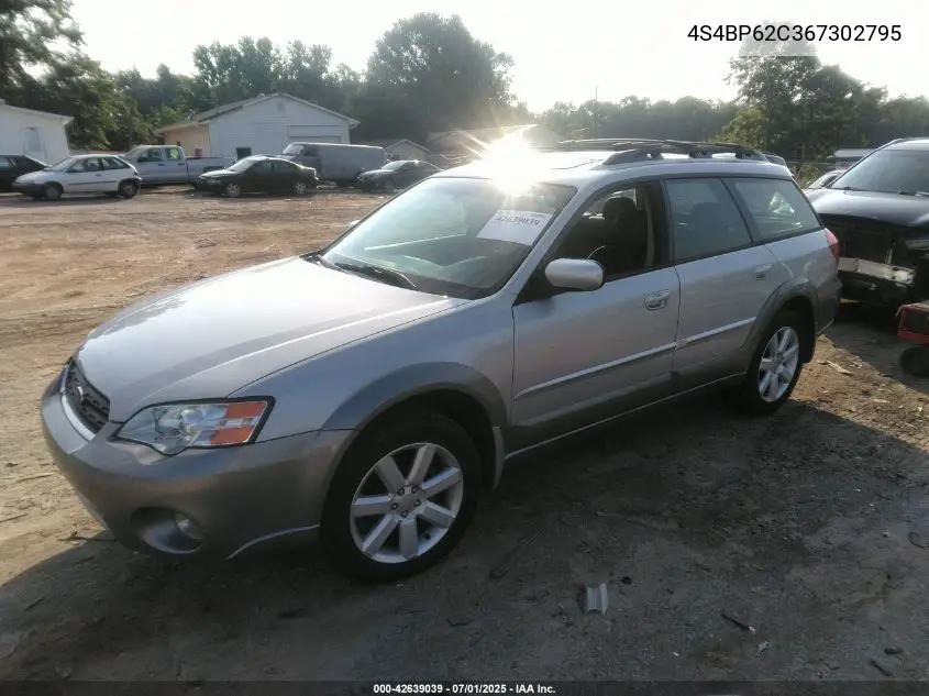 2006 Subaru Outback 2.5I Limited VIN: 4S4BP62C367302795 Lot: 42639039