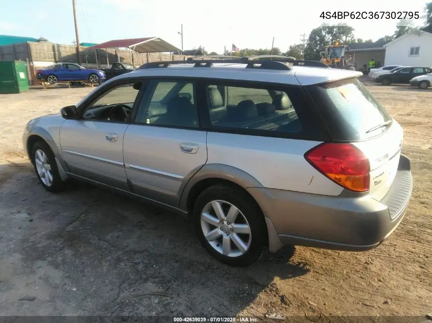2006 Subaru Outback 2.5I Limited VIN: 4S4BP62C367302795 Lot: 42639039